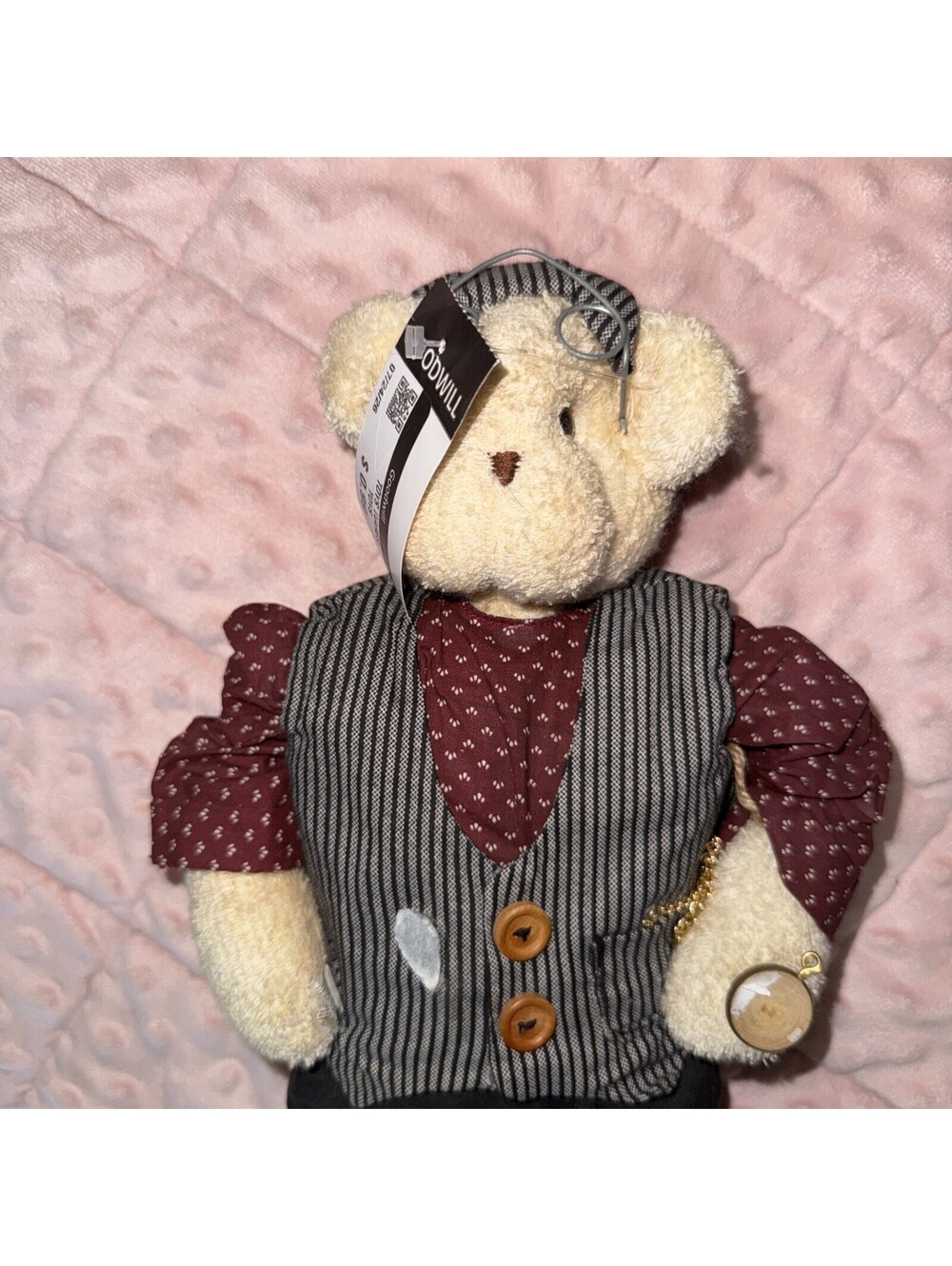 Bearington Collection Claud Our Secret Thread Bears 1997 Retired Plush Bear